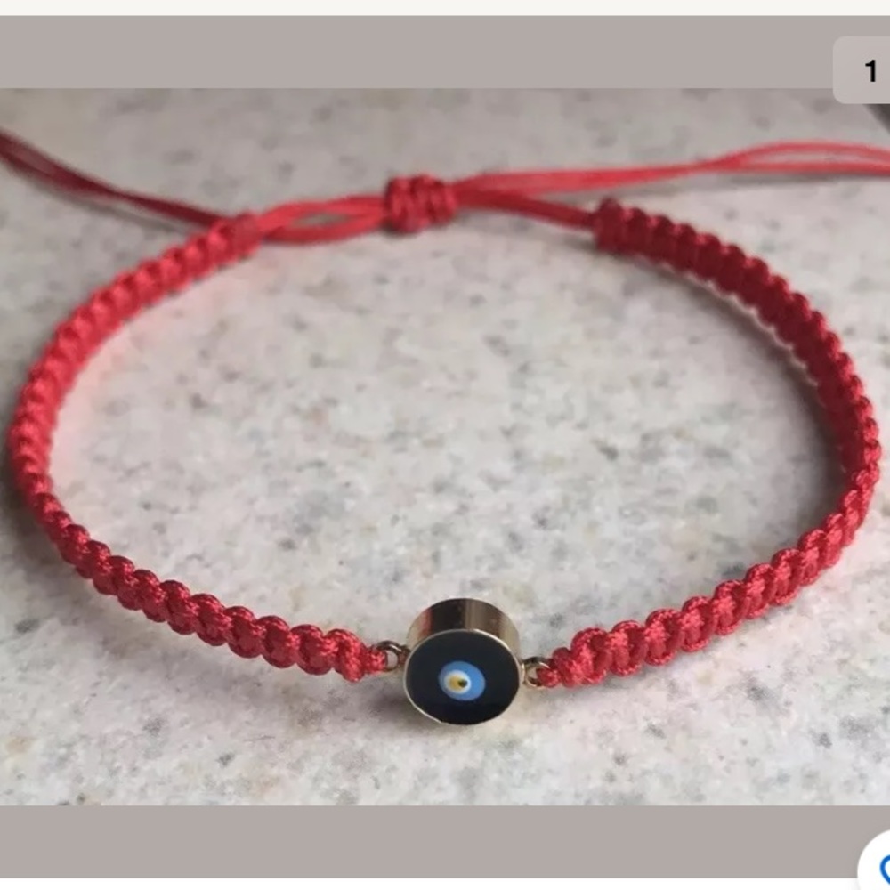 Handmade Fashion Knitted Evil Eye Charm Bracelet